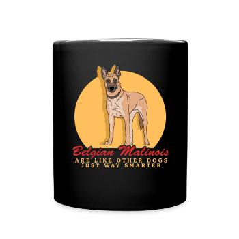 Belgian Shepherd Malinois Dogs Gift - Full Colour Mug - black - Front