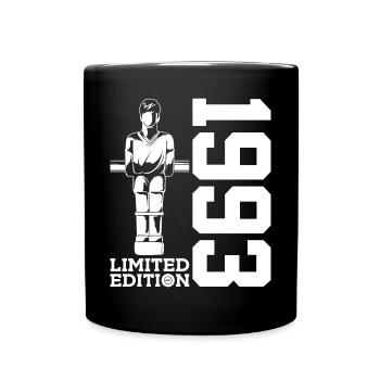 LIMITED EDITION 1993 TISCHFUßBALL 33. GEBURTSTAG - Tasse einfarbig - Schwarz - Vorne