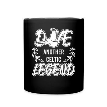 Dove Another Celtic Legend - Tasse einfarbig - Schwarz - Vorne
