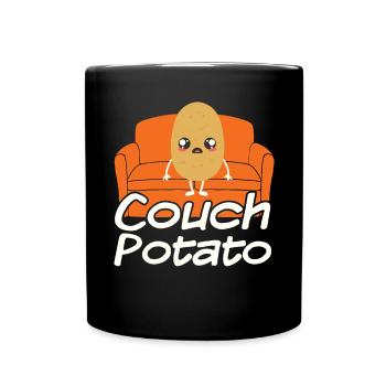 Couch Potato - Tasse einfarbig - Schwarz - Vorne