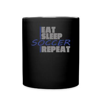Football Accessories Gift Idea Football Fan - Full Colour Mug - black - Front