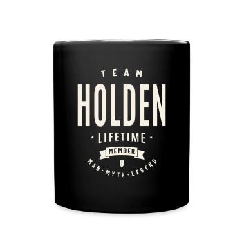 Team Holden lebenslanges Mitglied - Tasse einfarbig - Schwarz - Vorne