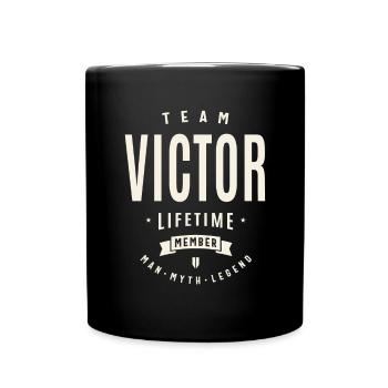 Team Victor Lifetime Member - Full Colour Mug - black - Front