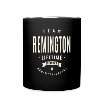 Team Remington Lebenslanges Mitglied - Tasse einfarbig - Schwarz - Vorne