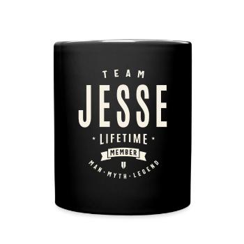 Team Jesse Lebenslanges Mitglied - Tasse einfarbig - Schwarz - Vorne