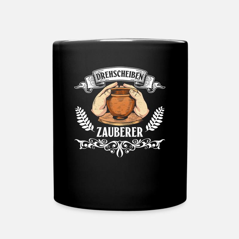 Drehscheiben-Zauberer - Töpfer Töpfern - Tasse einfarbig - Schwarz