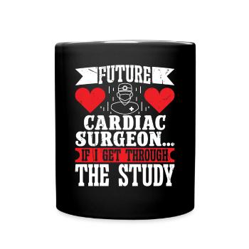 Herzchirurg Future Cardiac Surgeon Herzchirurgie - Tasse einfarbig - Schwarz - Vorne