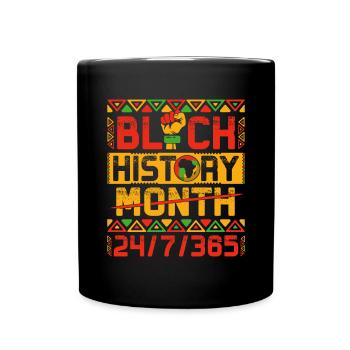 Mois de l’histoire des Noirs - Mug uni - noir - Devant