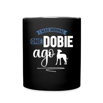 Doberman Pinscher Chien Dobie - Mug uni - noir - Devant