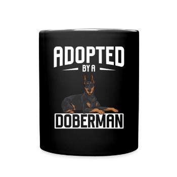 Doberman Pinscher Chien Dobie - Mug uni - noir - Devant