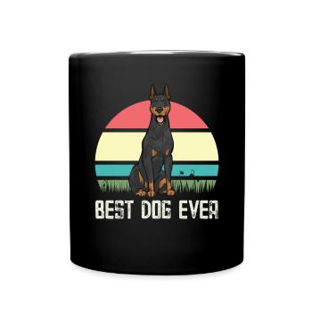 Doberman Pinscher Chien Dobie - Mug uni - noir - Devant