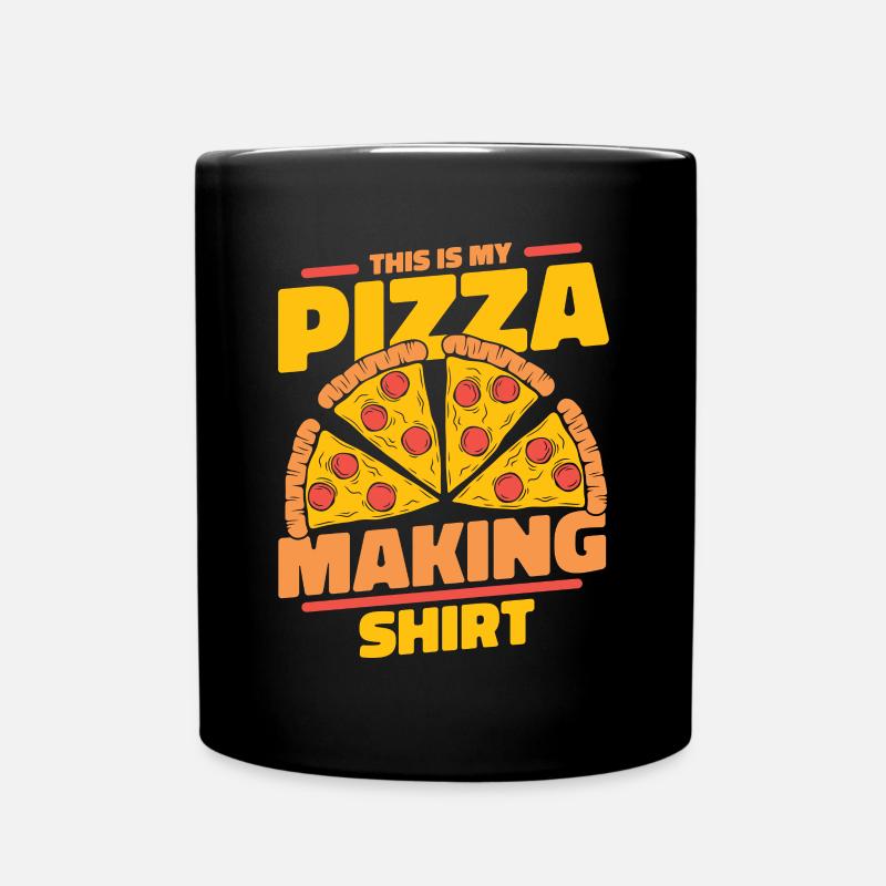 This Is My Pizza Making Clothing Pizza Oven Pizza - Full Colour Mug - black