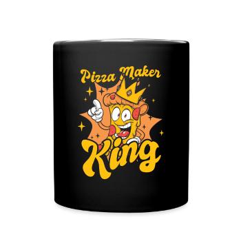 Pizza Maker King Pizza Pizza Tray Pizza Oven - Full Colour Mug - black - Front