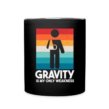 Fier membre du Broken Arm Club - Mug uni - noir - Devant