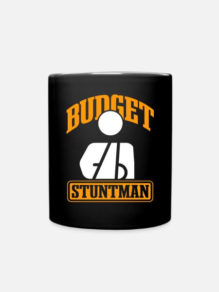 Lustiger Stuntman-Witz mit gebrochenem Arm - Tasse einfarbig - Schwarz