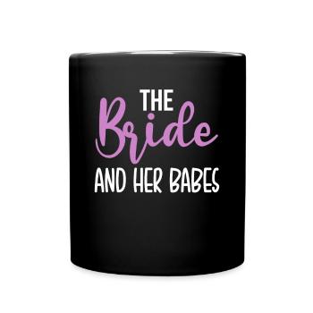La mariée et ses bébés - Mug uni - noir - Devant