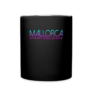 Mallorca Party Mädels - Tasse einfarbig - Schwarz - Vorne