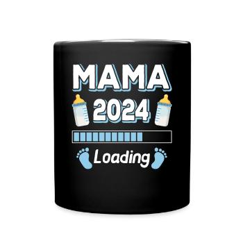 Chargement de maman 2024 Mère Mères Fête des mères - Mug uni - noir - Devant