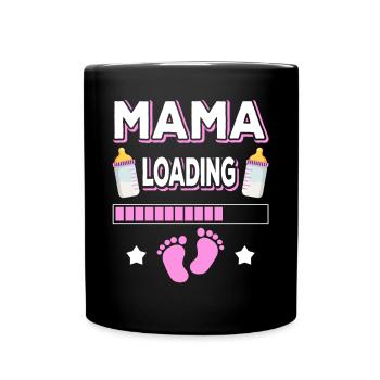 Maman Chargement Maman Mères Maman Maman Fête des mères - Mug uni - noir - Devant