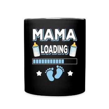 Maman Chargement Maman Mères Maman Maman Fête des mères - Mug uni - noir - Devant