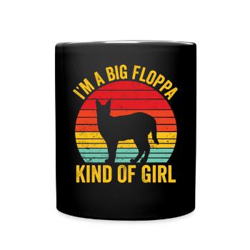 Big Floppa Caracal Retro - Full Colour Mug - black - Front