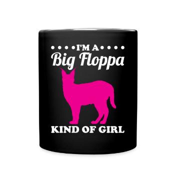 Big Floppa Caracal Cat Meme - Mug uni - noir - Devant
