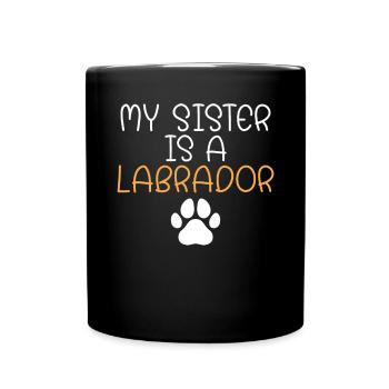 Cadeaux amoureux du Labrador - Mug uni - noir - Devant