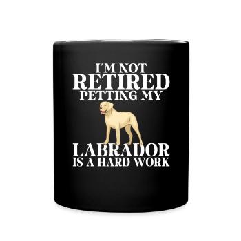 Labrador Liebhaber Geschenke - Tasse einfarbig - Schwarz - Vorne