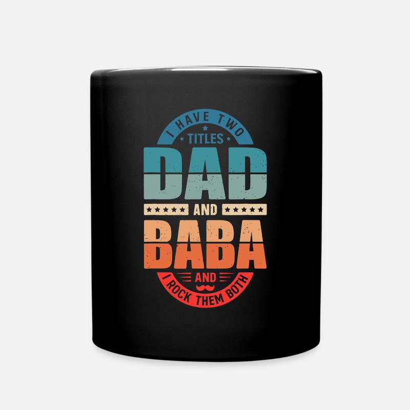 Drôle arabe papa Baba arabe meilleur Baba Ever Retro Vi - Mug uni - noir