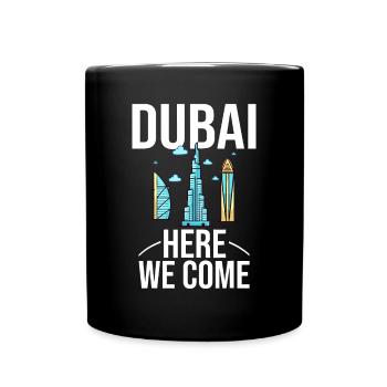 Dubai Vereinigte Arabische Emirate Vereinigte Arabische Emirate Städtereise Skyline M - Tasse einfarbig - Schwarz - Vorne