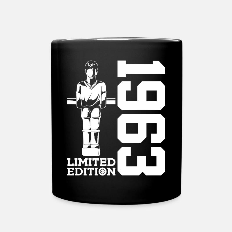 LIMITED EDITION 1963 TISCHFUßBALL 63. GEBURTSTAG - Tasse einfarbig - Schwarz