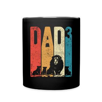 Dad Up 3 Daddy Up 3 Enfants Triple Daddy Leo - Mug uni - noir - Devant