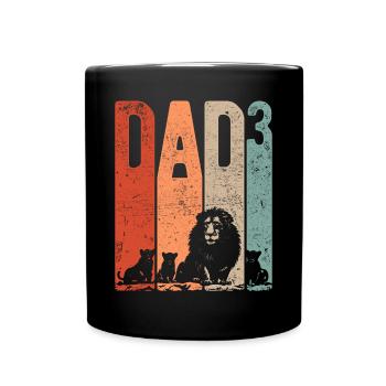 Dad Up 3 Daddy Up 3 Enfants Triple Daddy Leo - Mug uni - noir - Devant
