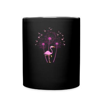 Flamingo - Tasse einfarbig - Schwarz - Vorne