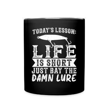 Bay The Lure - Fishing - Full Colour Mug - black - Front