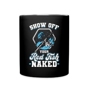 Montrez votre canne - Pêche - Mug uni - noir - Devant