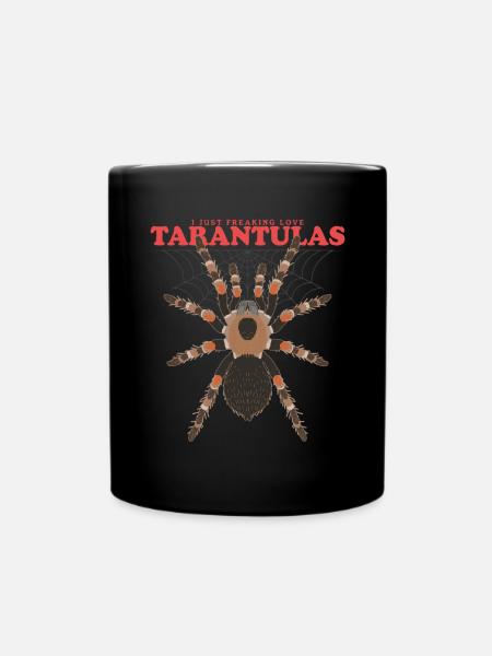 Vogelspinnen Vogelspinne Spinne Geschenk - Tasse einfarbig - Schwarz