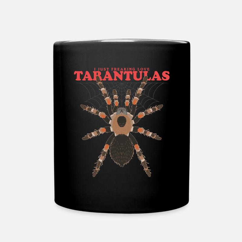 Vogelspinnen Vogelspinne Spinne Geschenk - Tasse einfarbig - Schwarz
