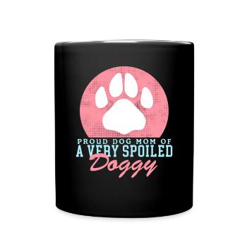 Chien Maman Propriétaire Chien Maîtresse Chien Cadeau - Mug uni - noir - Devant