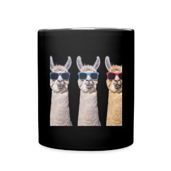 Alpaca Gang Team Crew - Full Colour Mug - black - Front