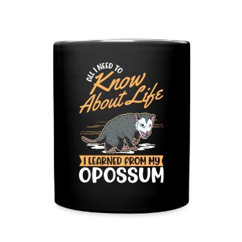 Opossum Cadeau Marsupial Opossum - Mug uni - noir - Devant
