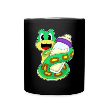 Lait de bébé Snake - Mug uni - noir - Devant