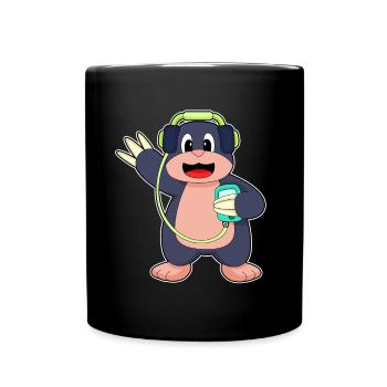 Mole Headphones Musique - Mug uni - noir - Devant