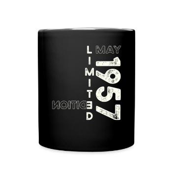66th Birthday Man Legendary May Born 1957 - Full Colour Mug - black - Front