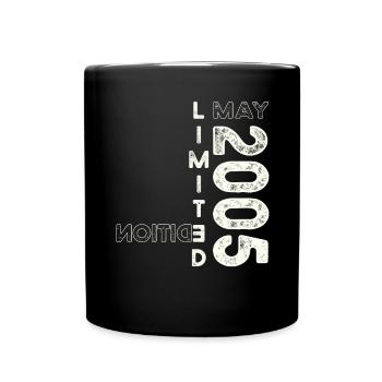18th Birthday Man Woman May Vintage 2005 Vintage - Full Colour Mug - black - Front
