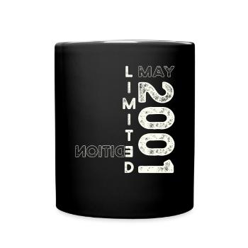 22nd Birthday Man Legendary May Vintage 2001 - Full Colour Mug - black - Front