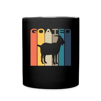 Goated Retro Gamer Meme Video Games Gamer Goated - Tasse einfarbig - Schwarz - Vorne