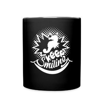 Seahorse Seahorse Keep Smiling - Full Colour Mug - black - Front