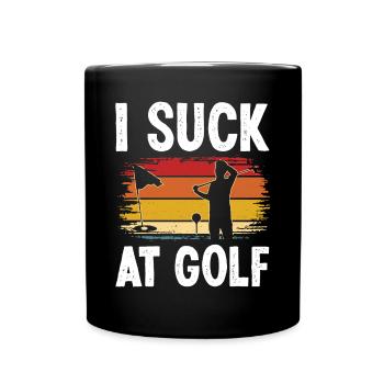 Perfect Golfer Saying - Tasse einfarbig - Schwarz - Vorne