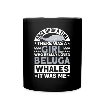 Beluga Whale Beluga Whale Whale Watching Dolphin Dolphin - Full Colour Mug - black - Front